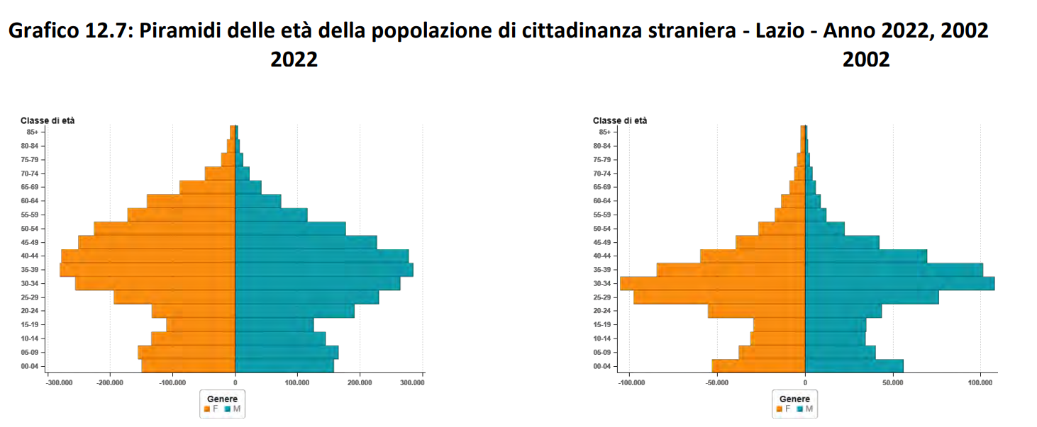 Elaborazione Area Statistica Regione Lazio su dati Istat