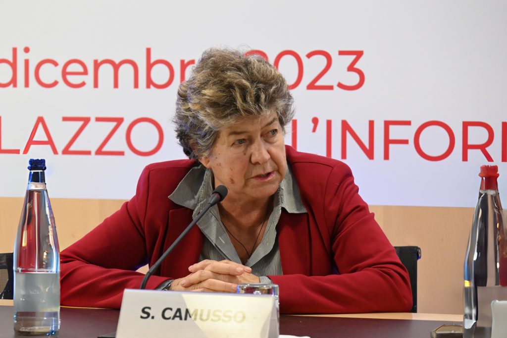 Susanna Camusso evento demografica adnkronos 13 dicembre 2023