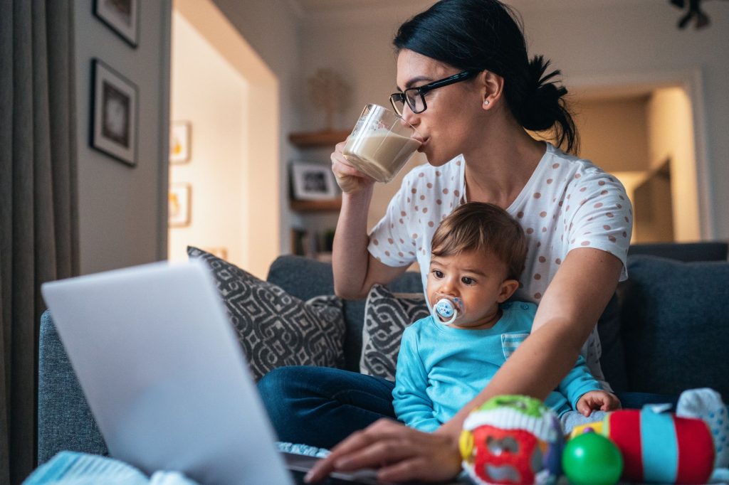 Mamma in smart working
