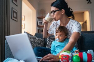 Mamma in smart working