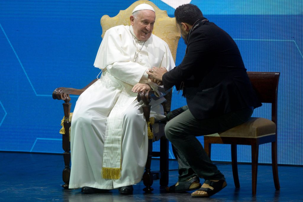Papa Francesco e Gigi De Palo agli Stati Generali della Natalità
