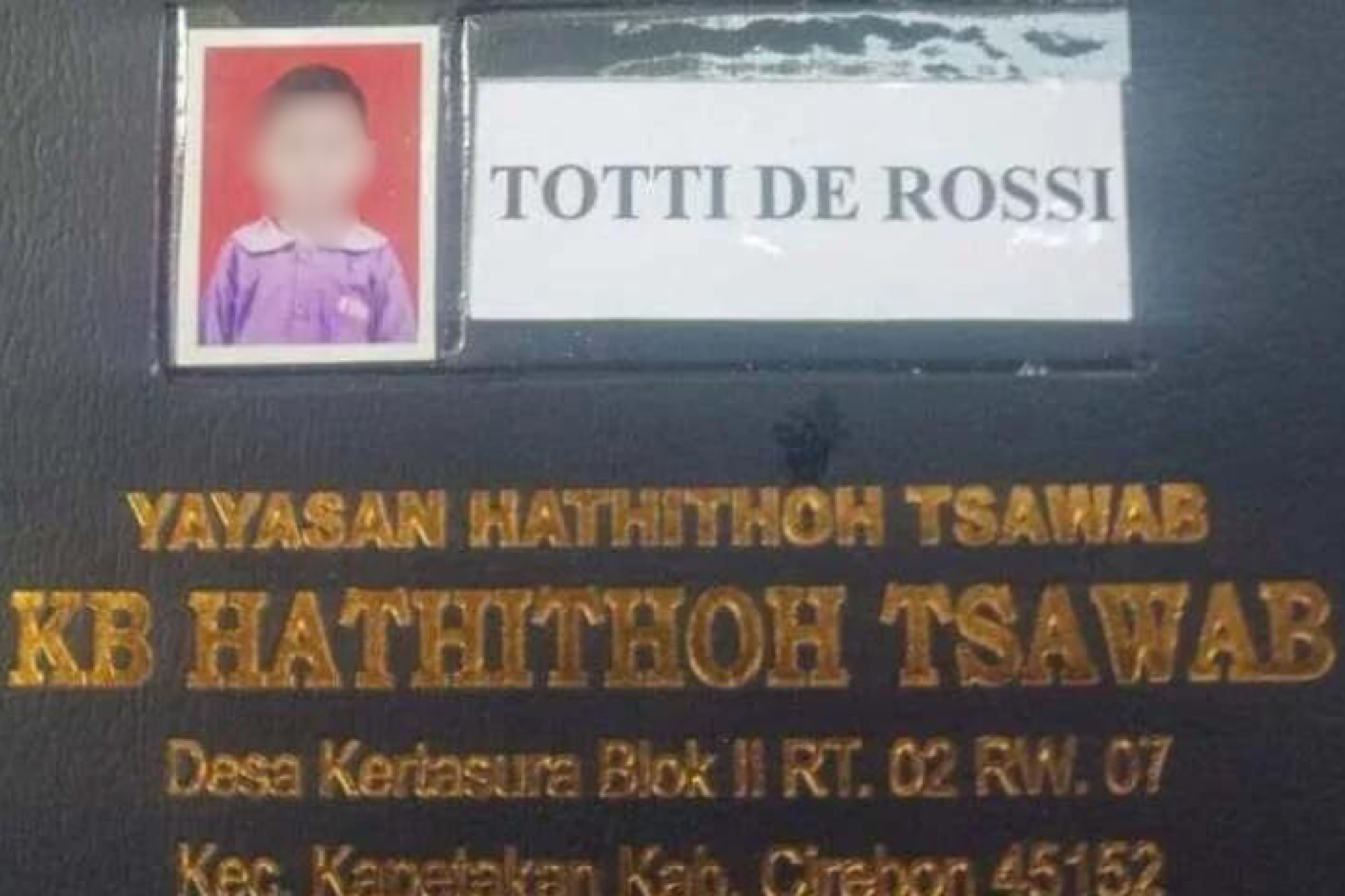 Indonesia, una coppia ha chiamato suo figlio Totti De Rossi