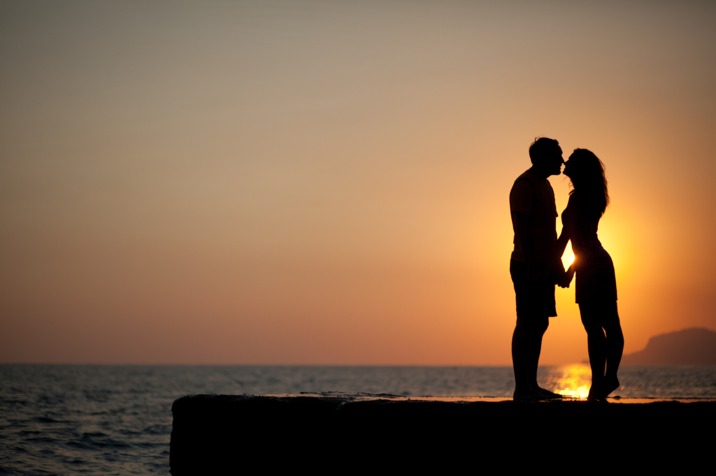 Coppia Estate Tramonto Mare Canva
