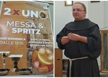 Urbino, parroco propone “Messa e Spritz”: l’apericena crea polemica