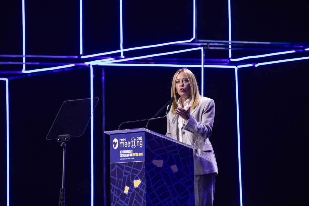 Rimini, Il Premier Giorgia Meloni Ospite Del Meeting Di Rimini