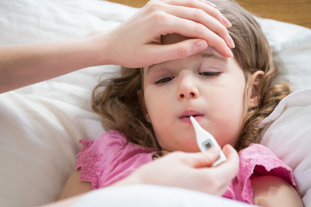 Influenza Febbre Bambina Canva