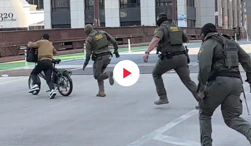 Chicago, sei agenti Ice inseguono un rider: il video della fuga diventa virale