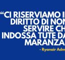 “Non serviamo chi indossa tute da maranza”: Ryanair nella bufera