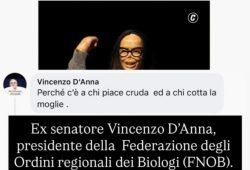 “A qualcuno la moglie piace cotta”: il commento choc dell’ex senatore D’Anna su Valentina Pitzalis