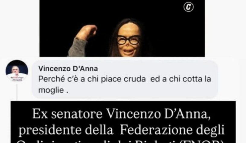 “A qualcuno la moglie piace cotta”: il commento choc dell’ex senatore D’Anna su Valentina Pitzalis