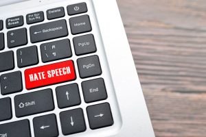 Hate speech online Canva