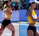 Li Meizhen, maratoneta cinese conclude la gara nonostante il ciclo mestruale – Video